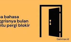 Palang Pintu Bahasa Inggrisnya Apa